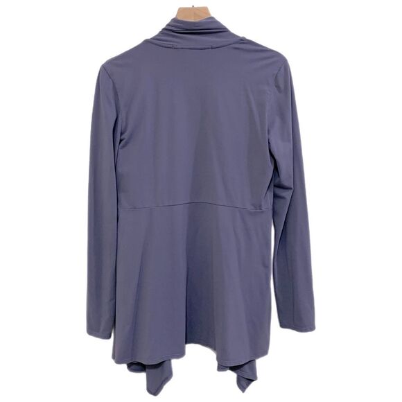 ATHLETA Open Front Cardigan Women’s Medium Purple Tunic Stretch. - Picture 2 of 12